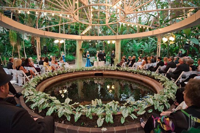 nashville wedding, opryland hotel, ceremony, circle view, greenhouse